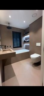 Badkamer, wc renovatie,  beton cire, Nieuw, Met bad, Ophalen