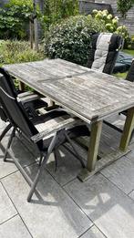 4 verstelbare Hartman tuinstoelen, Tuin en Terras, Tuinstoelen, Ophalen, Gebruikt, Metaal