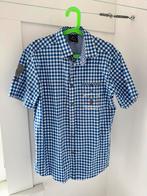 Oktoberfest Blouse Heren (L) - Haus Huberts, Blauw, Ophalen of Verzenden, Halswijdte 41/42 (L), Gedragen