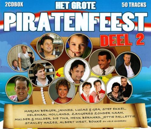 Het grote piratenfeest - deel 2 - 2 cd's, Cd's en Dvd's, Cd's | Nederlandstalig, Zo goed als nieuw, Levenslied of Smartlap, Boxset