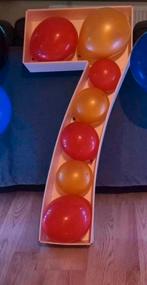 Cijfer ballon standaard 7 jaar, Ophalen, Zo goed als nieuw