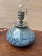 Zeldzame Blauwe WMF Ikora Tafellampvoet - Wiedmann, Gebruikt, Jaren 40/50, Ophalen of Verzenden, Glas