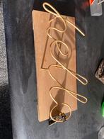 Houten Wanddecoratie 'Hello' Goud, Huis en Inrichting, Woonaccessoires | Overige, Ophalen, Nieuw