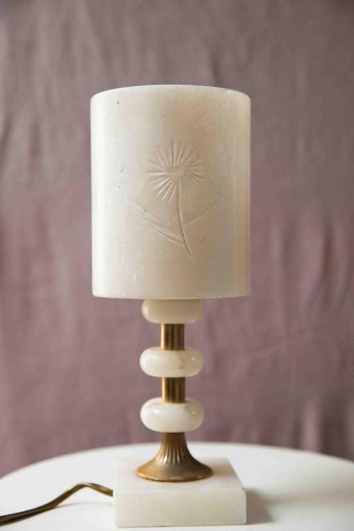 Vintage tafellamp Pia, Huis en Inrichting, Lampen | Tafellampen, Zo goed als nieuw, Minder dan 50 cm, Metaal, Overige materialen