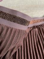 Simple S plisse rok midi bruin brons met glansje, Kleding | Dames, Rokken, Bruin, Simple, Ophalen of Verzenden, Maat 36 (S)