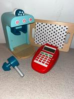 Houten Speelgoed Set: Koffiezetapparaat, Snijplank & Pin, Ophalen of Verzenden, Gebruikt, Jongen of Meisje