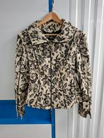 Bloemenjasje met ritssluiting, Maat 38/40 (M), Beige, Amy Skot, Ophalen of Verzenden