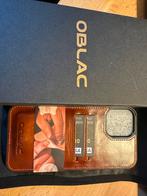 Iphone 12 PRO MAX OBLAC leren hoesje, Ophalen of Verzenden, Nieuw, IPhone 12 Pro Max