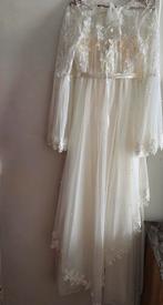Mooi witte  lingerie set met bloemen, Verzenden, Wit, Setje