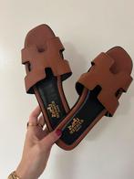 Prachtige Elegante Hermès slippers/sandalen, Ophalen, Bruin, Nieuw, Hermes