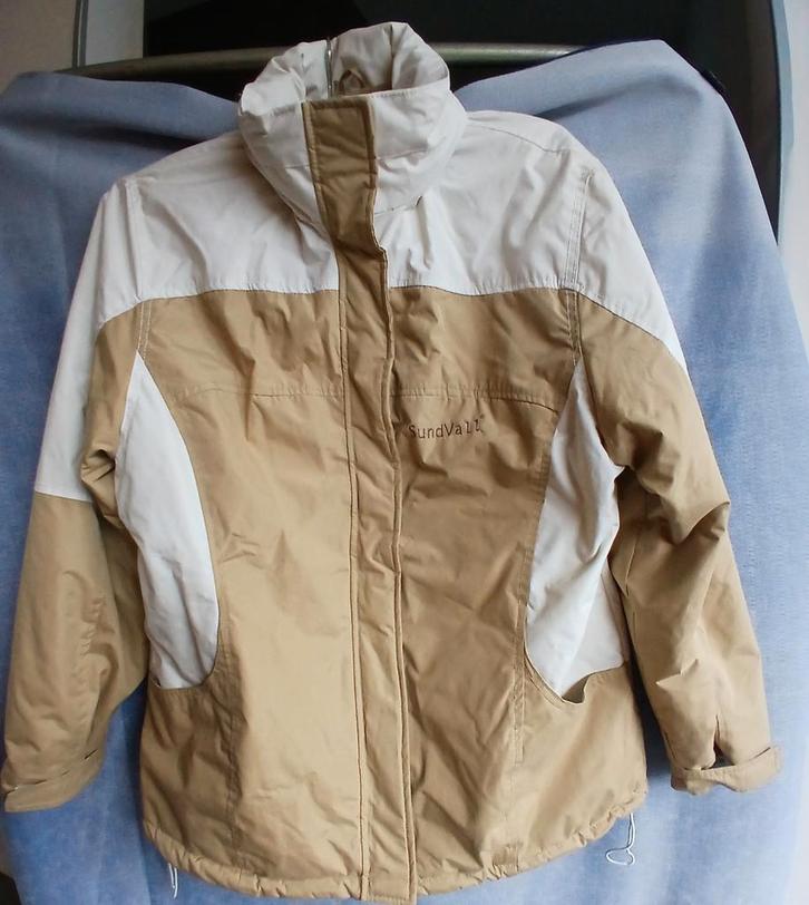 Sundvall Jas Kaki-Wit XL, Kleding | Dames, Jassen | Zomer, Zo goed als nieuw, Maat 46/48 (XL) of groter, Beige, Ophalen of Verzenden