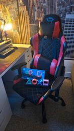 Trust GXT gaming chair with Playstation Icon lights, Huis en Inrichting, Bureaustoelen, Bureaustoel, Zo goed als nieuw, Gaming bureaustoel