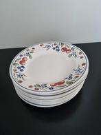 Boerenbont ontbijtborden 9 stuks, Huis en Inrichting, Keuken | Servies, Ophalen, Zo goed als nieuw, Bord(en), Aardewerk