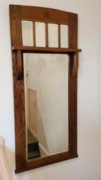 Oude hoge spiegel, facet geslepen glas, Antiek en Kunst, Ophalen