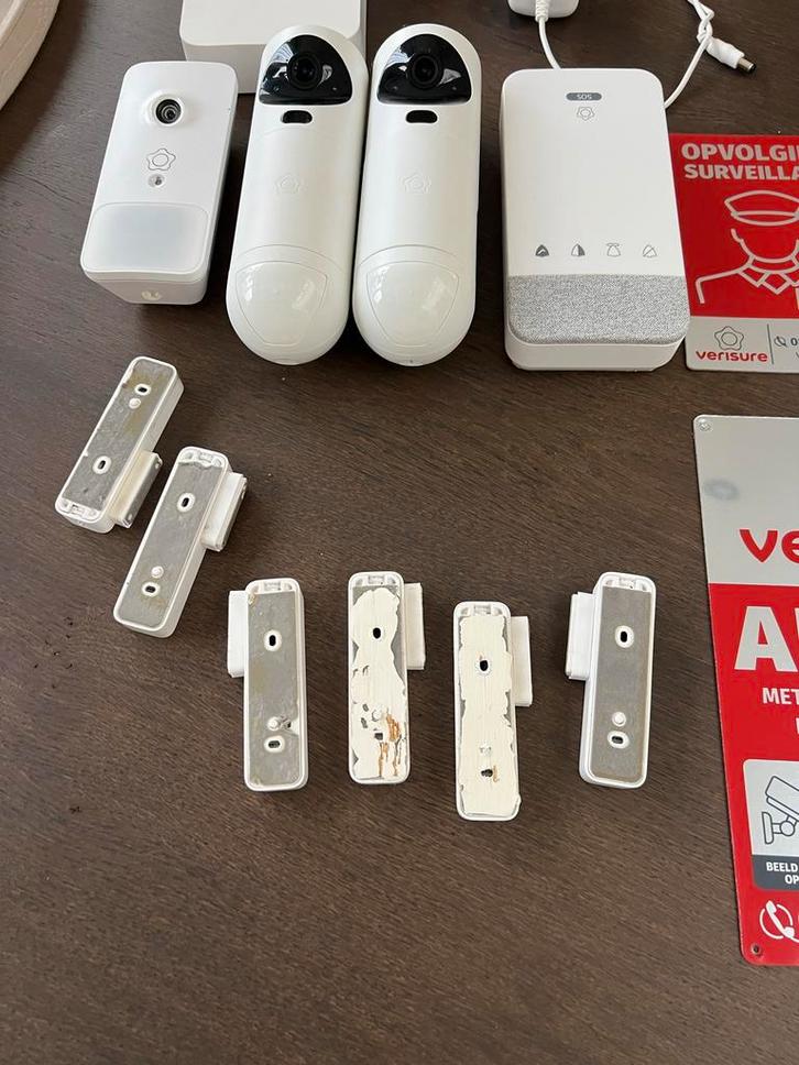 Compl Verisure alarmsysteem met deurbel sensoren en camera's, Audio, Tv en Foto, Videobewaking, Gebruikt, Binnencamera, Ophalen of Verzenden