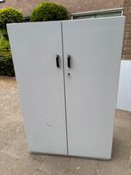 Kantoor-/opbergkast hout, Huis en Inrichting, Kasten | Roldeurkasten en Archiefkasten, Ophalen, Gebruikt, 25 tot 50 cm