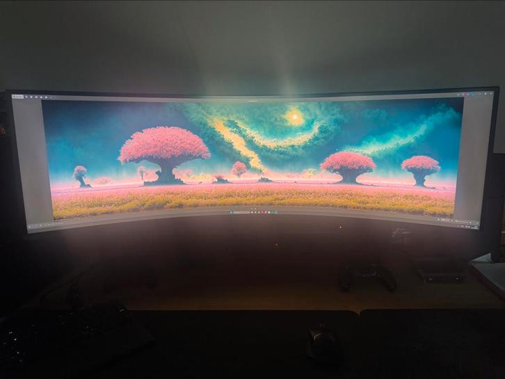 Samsung Odyssey Neo G9 49 inch gaming monitor, Computers en Software, Monitoren, Zo goed als nieuw, 201 Hz of meer, Gaming, VA