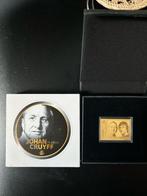 Johan Cruijff Gouden Postzegel - Spaanse - 75e geboortedag, Ophalen of Verzenden, Zilver