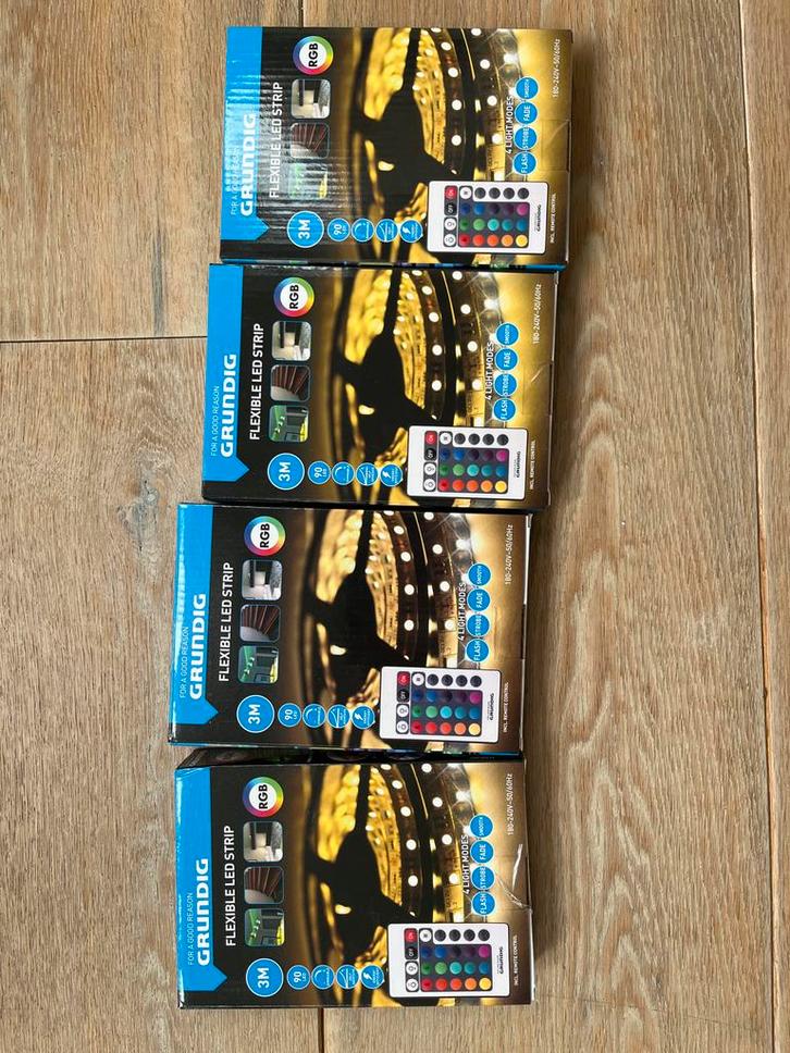 Grundig LED Strip 3M - Nieuw in Verpakking!, Huis en Inrichting, Lampen | Hanglampen, Nieuw, Minder dan 50 cm, Kunststof, Verzenden