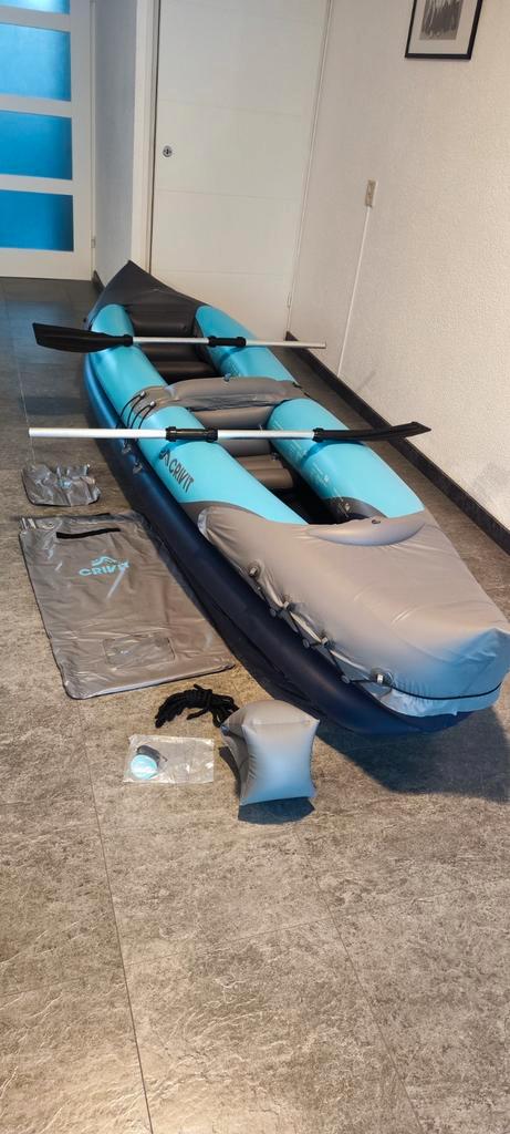 Crivit Opblaasbare Kajak - 2 Personen - Zo goed als nieuw, Watersport en Boten, Kano's, Zo goed als nieuw, Kajak, Twee personen