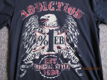 zwart t-shirt - motorcycle - est original style1998 - maat L beschikbaar voor biedingen