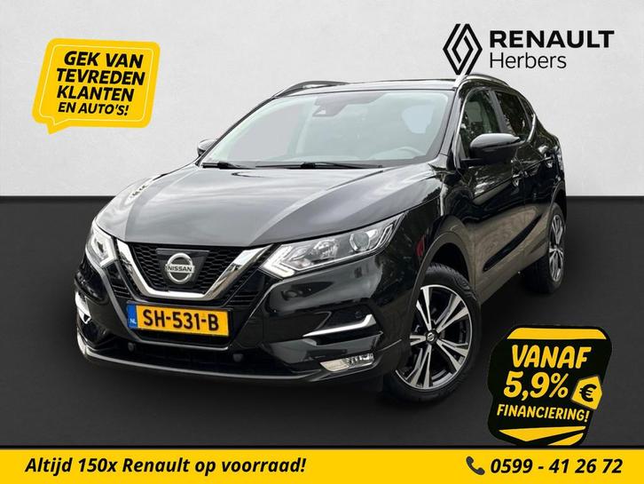 Nissan QASHQAI 1.2 N-Connecta 360 CAMERA / TREKHAAK / CRUISE, Auto's, Nissan, Bedrijf, Te koop, Qashqai, 360° camera, ABS, Airbags