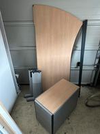 Grispen bureau hoogte verst. met ladeblok + slot 2m X 1/0,8m, Ophalen, Zo goed als nieuw