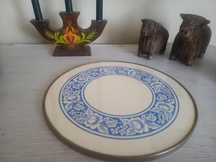 Grünstadt echt keramik taart- of hapjes schaal, Antiek en Kunst, Antiek | Servies los, Ophalen of Verzenden