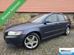 Volvo V50 2.4i R-Design Automaat! Open dak, Auto's, Volvo, Voorwielaandrijving, Euro 5, Blauw, 170 pk