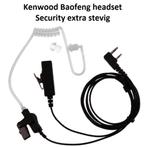 Kenwood Baofeng headset Security extra stevig | NIEUW, Minder dan 2 km, Nieuw, Ophalen of Verzenden, Handsfree-functie