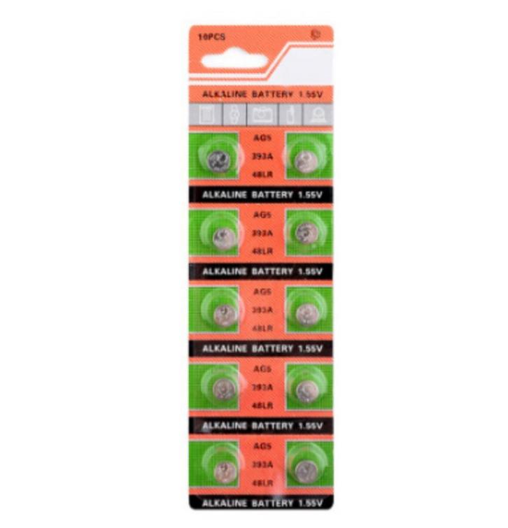 AG5 Alkaline Knoopcel Batterijen 1,5V LR48 - SR754 -SR754W, Audio, Tv en Foto, Accu's en Batterijen, Nieuw, Ophalen of Verzenden