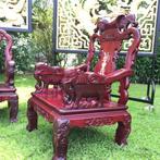 Houten bankstel Chinese Rosewood met Mother of Pearl Chinees, Ophalen