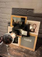 Vintage Polaroid 10 Lamp - Uniek & Sfeervol!, Ophalen of Verzenden, Gebruikt, Hout, Vintage fotografie upcycled