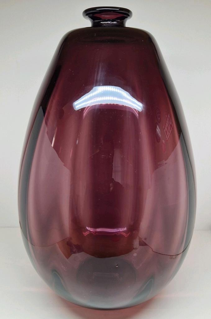 Chris Lebeau Glasfabriek Leerdam paarse Kalebas vaas 1924., Antiek en Kunst, Antiek | Glas en Kristal, Ophalen of Verzenden