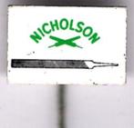 Nicholson vijlen blik speldje ( A_045 ), Verzenden, Nieuw, Merk, Speldje of Pin
