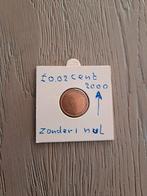 Zeldzame 0.02 cent munt 2000 te koop, Postzegels en Munten, Munten | Europa | Euromunten, Ophalen of Verzenden, Overige landen