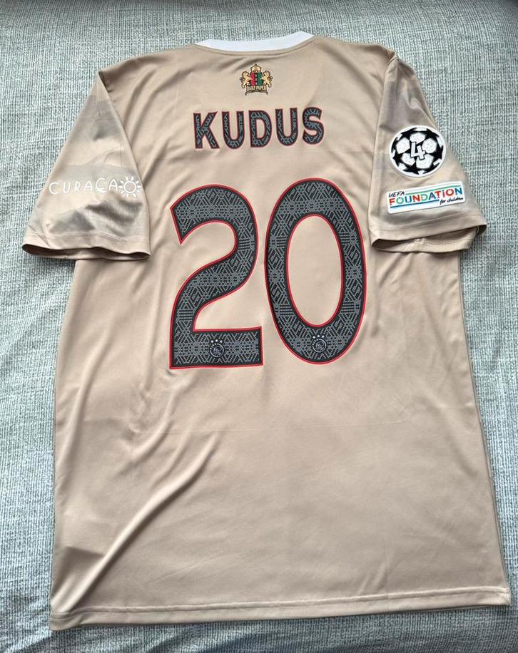 Adidas ajax uitshirt daily paper (maat L) nieuw kudus CL, Kleding | Heren, Sportkleding, Nieuw, Voetbal, Maat 52/54 (L), Beige