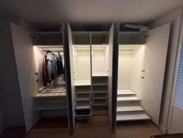 Ruime IKEA PAX kast met verlichting - 3 meter breed! - afbeelding 5