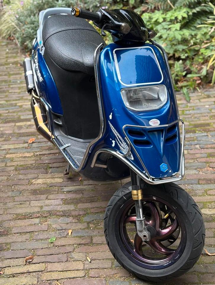 Piaggio typhoon valbeugels chrome, Fietsen en Brommers, Brommeronderdelen | Algemeen, Zo goed als nieuw, Overige typen, Ophalen of Verzenden