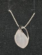 Roze Quartz Hanger 925 zilver met ketting 50cm, Overige voorstellingen, Nieuw, Ophalen of Verzenden, Roze