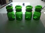Green glazen pot/apotheker,made in Belgium, Verzenden