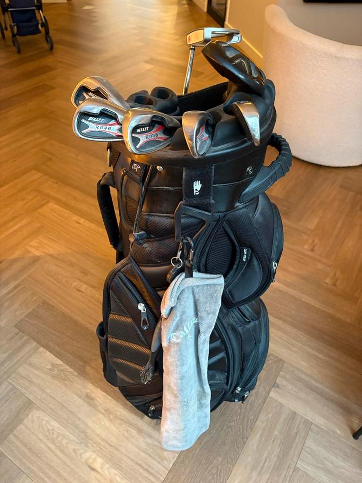 Bennington Golftas met Clubs en Accessoires, Sport en Fitness, Golf, Gebruikt, Tas, Overige merken, Ophalen