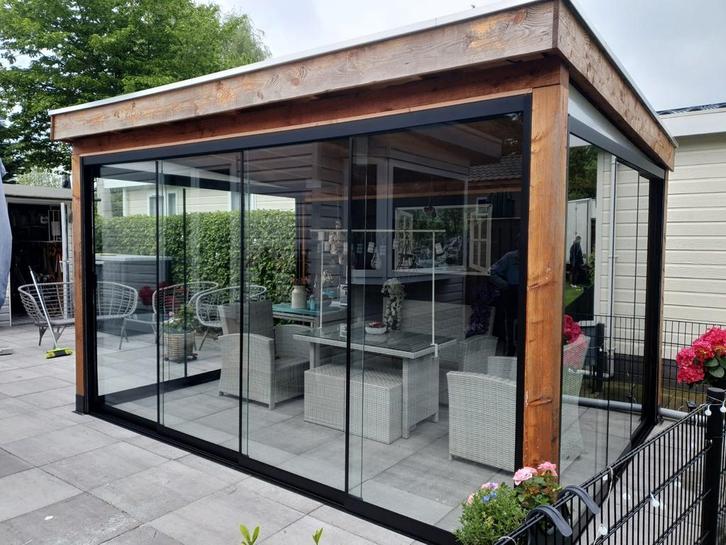 Glazen schuifwanden glazen schuifwand Glazenwand schuifdeur, Doe-het-zelf en Verbouw, Glas en Ramen, Nieuw, Glasplaat, 160 cm of meer