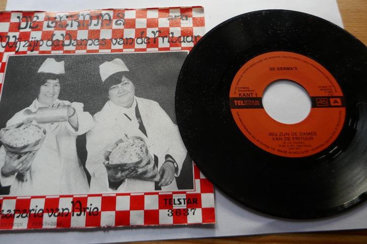 De Germa's – Wij Zijn De Dames Van De Frituur, Cd's en Dvd's, Vinyl | Nederlandstalig, Zo goed als nieuw, Levenslied of Smartlap