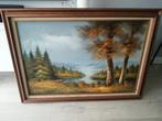 SUPER GROOT OLIEVERF OP DOEK GESIGNEERD 108 X 78 CM
Super, Ophalen of Verzenden