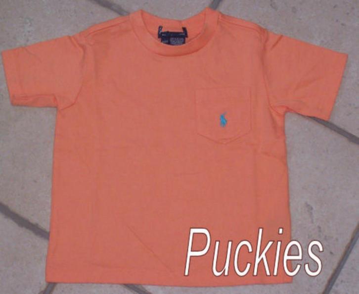 Maat 104 *SALE* Oranje Ralph Lauren t-shirt *NIEUW* (6742) a, Kinderen en Baby's, Kinderkleding | Maat 104, Nieuw, Jongen, Shirt of Longsleeve