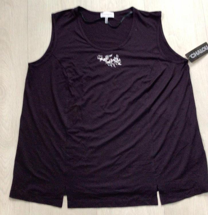 Shirtje / top grote maat, maat 54 nieuw van chalou, Kleding | Dames, Grote Maten, Nieuw, Shirt of Top, Paars, Ophalen of Verzenden