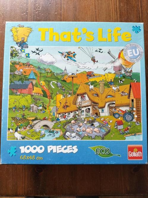 That's Life puzzel buitenleven ( 1000 stukjes ), Hobby en Vrije tijd, Denksport en Puzzels, Zo goed als nieuw, Legpuzzel, 500 t/m 1500 stukjes