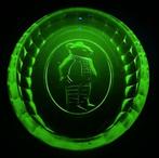 Bruintje Beer uranium glazen schaal / schotel., Antiek en Kunst, Ophalen of Verzenden