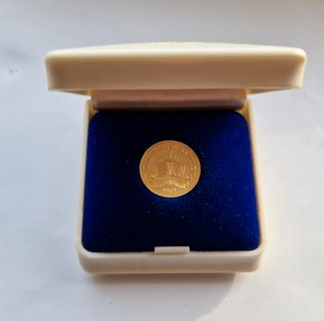 Gouden Antilliaanse 50 gulden munt  beschikbaar voor biedingen